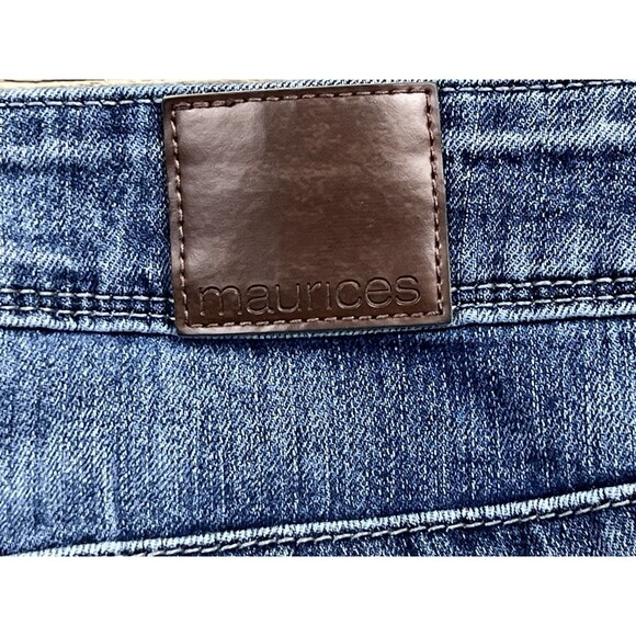 Maurices Bootcut Jeans Womens Plus Size 22P (Short) Blue Denim Stretch Med Wash - Picture 5 of 13